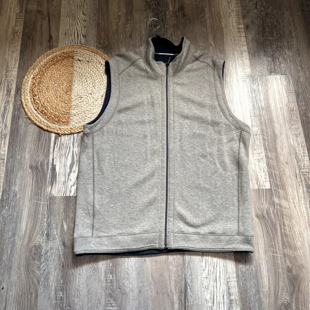 TOMMY BAHAMA Flipshore Reversible Mens Full-Vest SEE MEASUREMENTS FOR SIZE